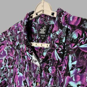 Torrid Disney Nightmare Before Christmas Lenny Button Down Blouse Size 28 (5)